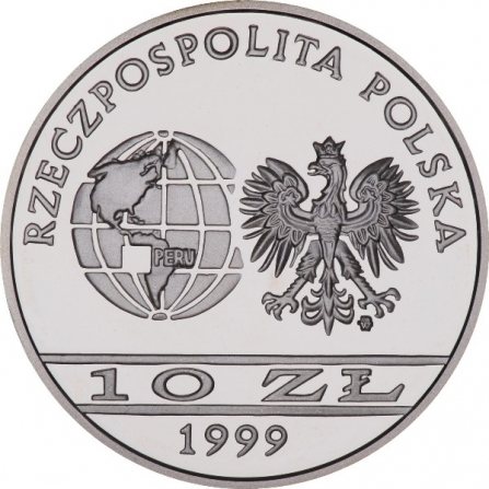Coin obverse 10 pln Centenary of the death of Ernest Malinowski (1818 - 1899)