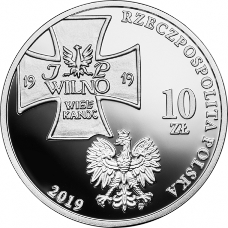 Coin obverse 10 pln Vilnius Offensive