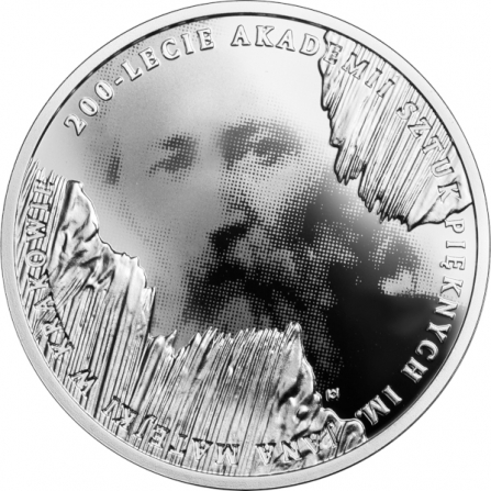 Coin reverse 10 pln 200th Anniversary of the Jan Matejko Academy of Fine Arts in Kraków