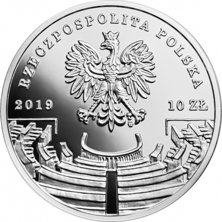 Coin obverse 10 pln Roman Rybarski
