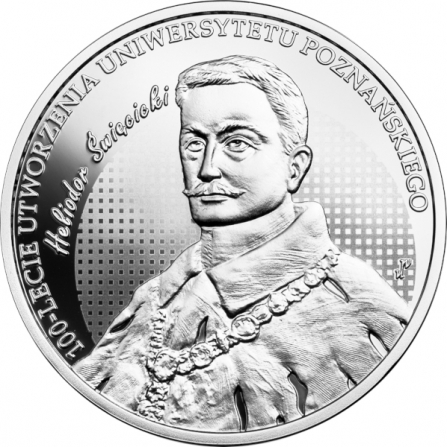 Rewers monety 10 zł 100-lecie utworzenia Uniwersytetu Poznańskiego