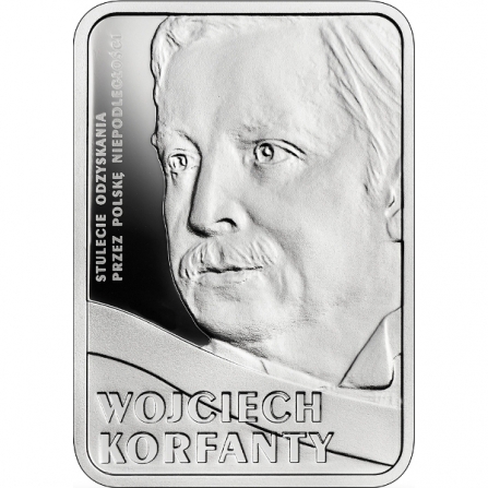 Rewers monety 10 zł Wojciech Korfanty