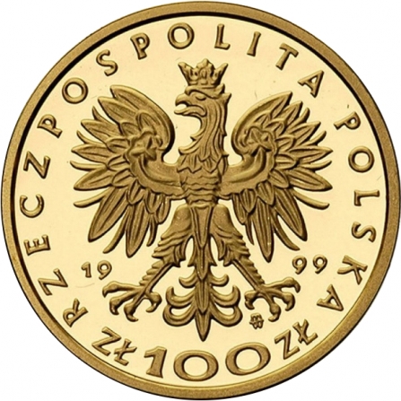 Awers monety100 zł Zygmunt II August (1548-1572)