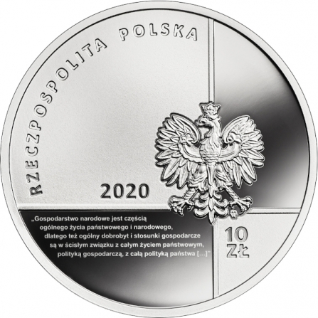 Coin obverse 10 pln Stanisław Głąbiński