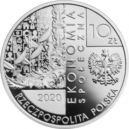 Coin obverse 10 pln Stanisław Grabski