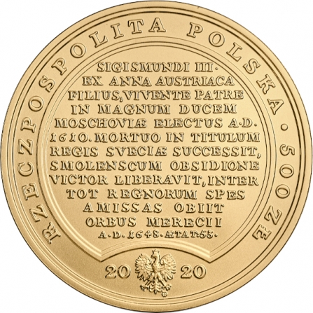 Coin obverse 500 pln Ladislas Vasa