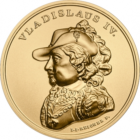 Rewers monety 500 zł Władysław IV