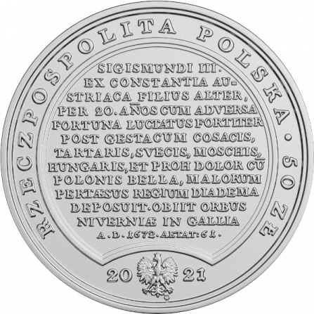 Coin obverse 50 pln John Casimir Vasa