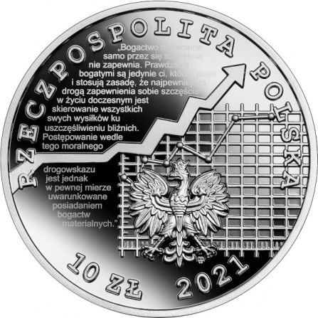 Coin obverse 10 pln Adam Krzyżanowski