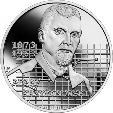 Rewers monety 10 zł Adam Krzyżanowski