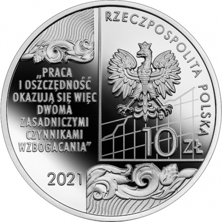 Coin obverse 10 pln Adam Heydel