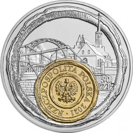 Coin obverse 50 pln Wrocław – the Little Homeland