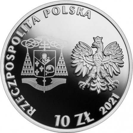 Coin obverse 10 pln Beatification of Cardinal Stefan Wyszyński