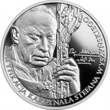 Coin reverse 10 pln Beatification of Cardinal Stefan Wyszyński