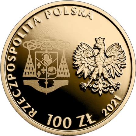 Coin obverse 100 pln Beatification of Cardinal Stefan Wyszyński