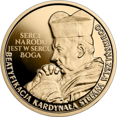 Coin reverse 100 pln Beatification of Cardinal Stefan Wyszyński
