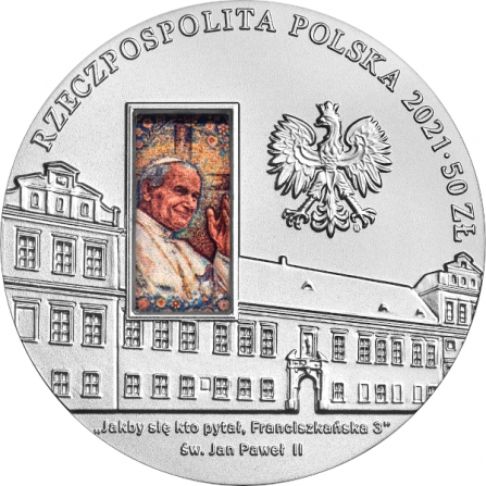 Awers monety50 zł Pałac Biskupi w Krakowie