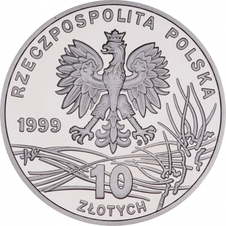 Coin obverse 10 pln 150th anniversary of Fryderyk Chopin's death
