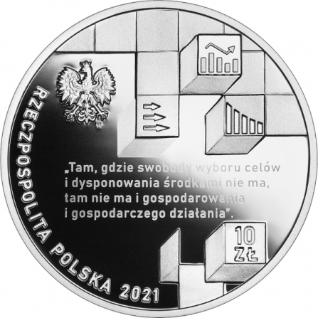 Coin obverse 10 pln Edward Taylor