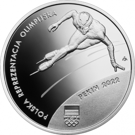Rewers monety 10 zł Polska Reprezentacja Olimpijska Pekin 2022