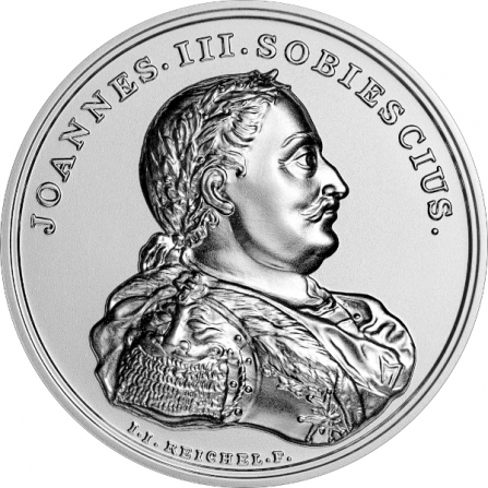 Rewers monety 50 zł Jan III Sobieski