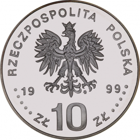 Coin obverse 10 pln The 600th anniversary of the Cracow Academy resumption (1400 - 2000)