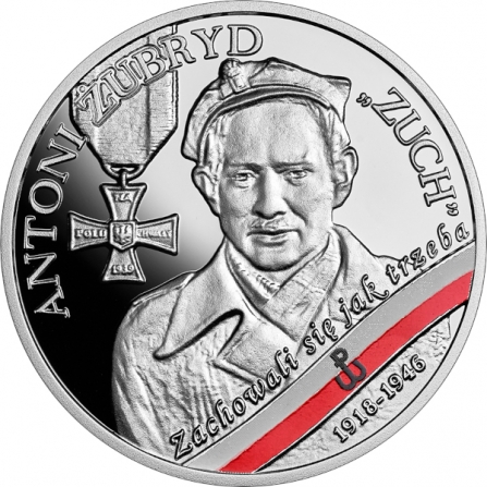 Coin reverse 10 pln Antoni Żubryd „Zuch”