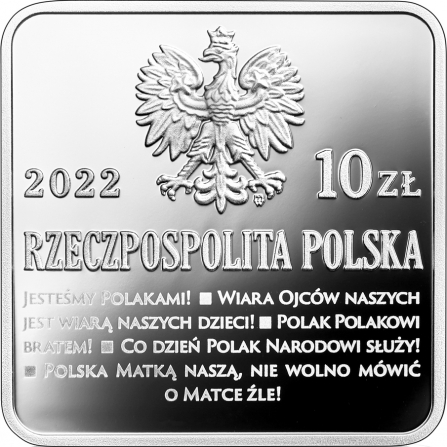 Coin obverse 10 pln 90th Anniversary of the Rodło Sign
