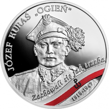 Coin reverse 10 pln Józef Kuraś „Ogień”