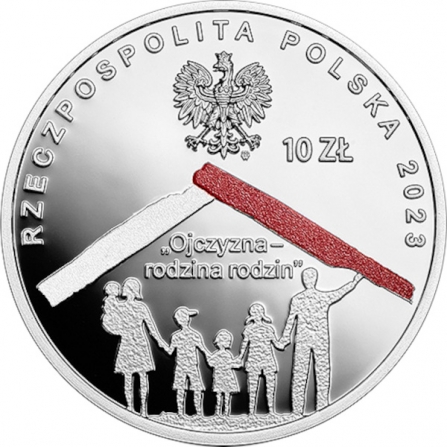 Coin obverse 10 pln The Polish Family