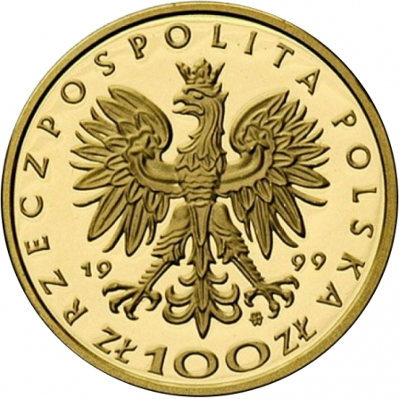 Awers monety100 zł Władysław IV Waza (1632-1648)