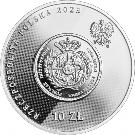 Awers monety10 zł 250. rocznica powołania Komisji Edukacji Narodowej