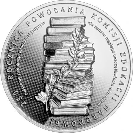 Rewers monety 10 zł 250. rocznica powołania Komisji Edukacji Narodowej