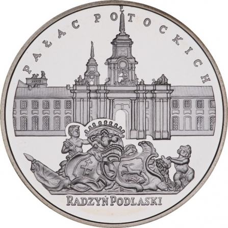 Rewers monety 20 zł Pałac Potockich w Radzyniu Podlaskim