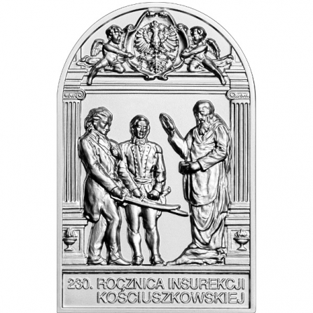 Rewers monety 50 zł 230. rocznica insurekcji kościuszkowskiej