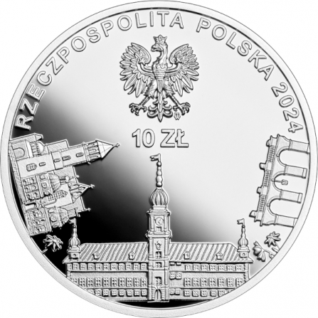 Awers monety10 zł Polska wolna i suwerenna
