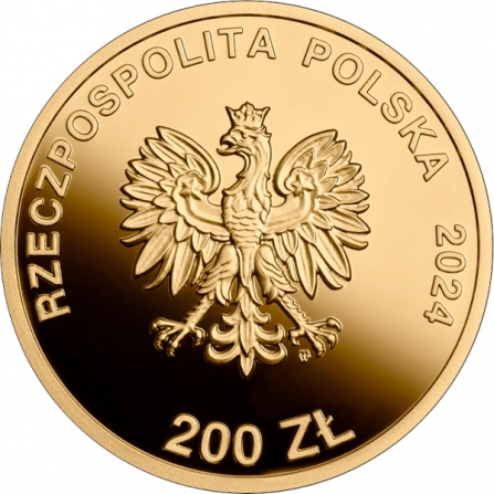 Awers monety200 zł 160. rocznica śmierci Romualda Traugutta