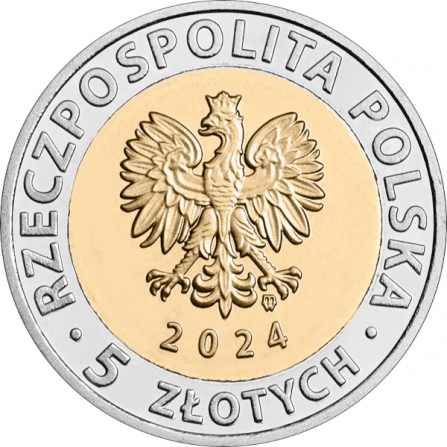Awers monety5 zł Zamek w Łańcucie