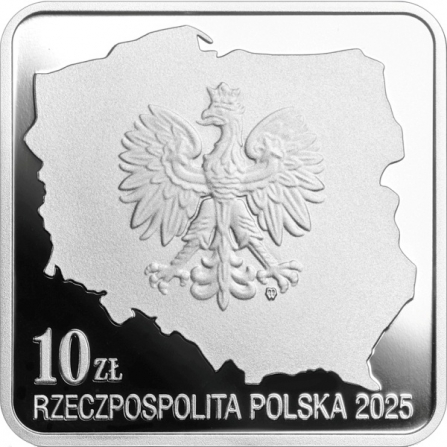 Awers monety10 zł 80. rocznica powrotu Polski na Ziemie Zachodnie i Północne