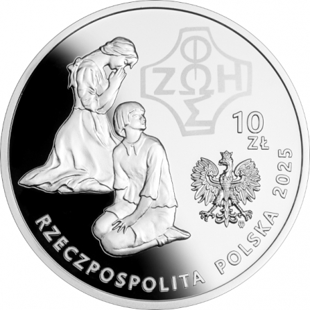 Awers monety10 zł Pamięci ks. Franciszka Blachnickiego