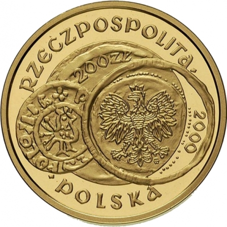 Awers monety200 zł 1000-lecie zjazdu w Gnieźnie