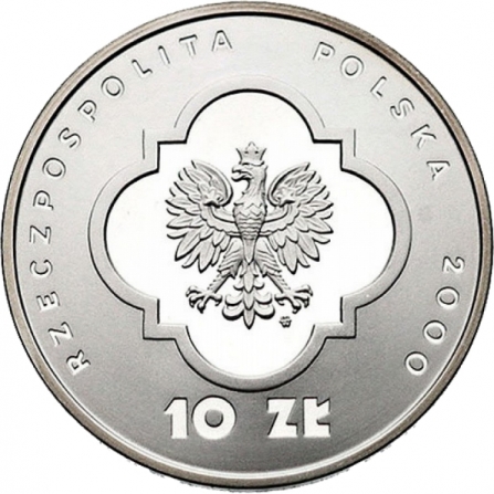 Awers monety10 zł Wielki Jubileusz Roku 2000