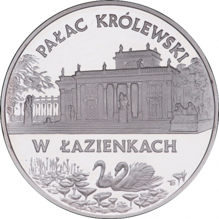 Rewers monety 20 zł Pałac Królewski w Łazienkach