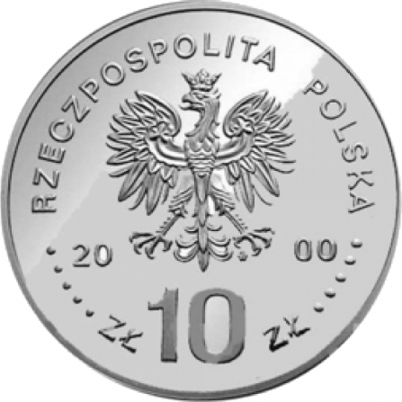 Coin obverse 10 pln Jan II Kazimierz (1648-1668), bust