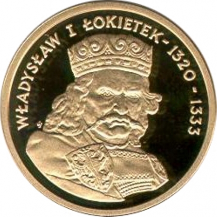 Rewers monety 100 zł Władysław I Łokietek (1320-1333)