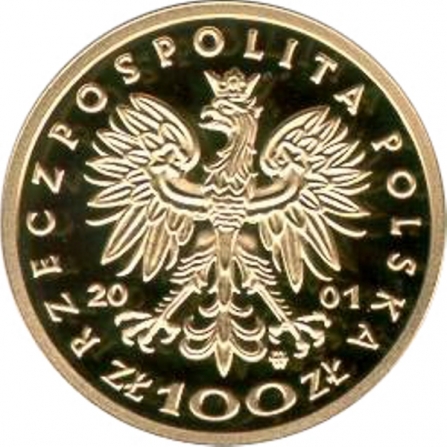 Awers monety100 zł Jan III Sobieski (1674-1696)