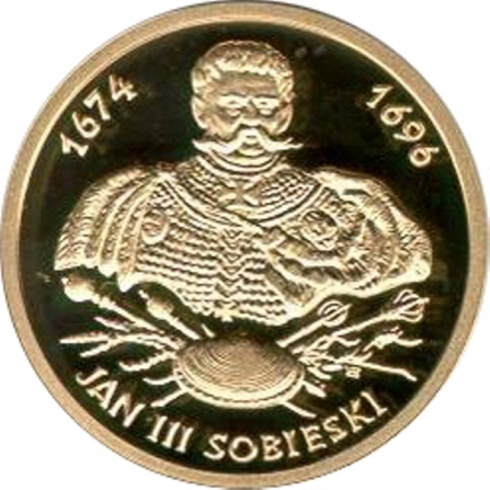 Rewers monety 100 zł Jan III Sobieski (1674-1696)