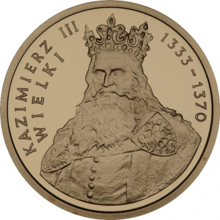 Rewers monety 100 zł Kazimierz III Wielki (1333-1370)