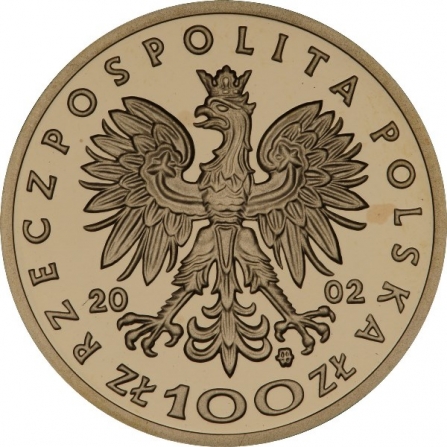 Awers monety100 zł Władysław II Jagiełło (1386-1434)