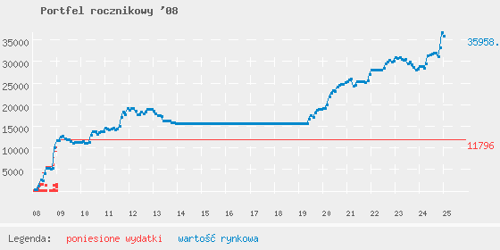 Wykres losowego portfela
